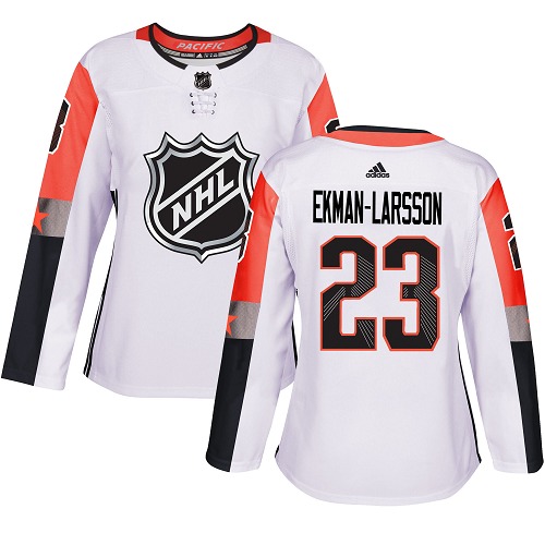 Adidas Arizona Coyotes #23 Oliver Ekman-Larsson White 2018 All-Star Pacific Division Authentic Women Stitched NHL Jersey